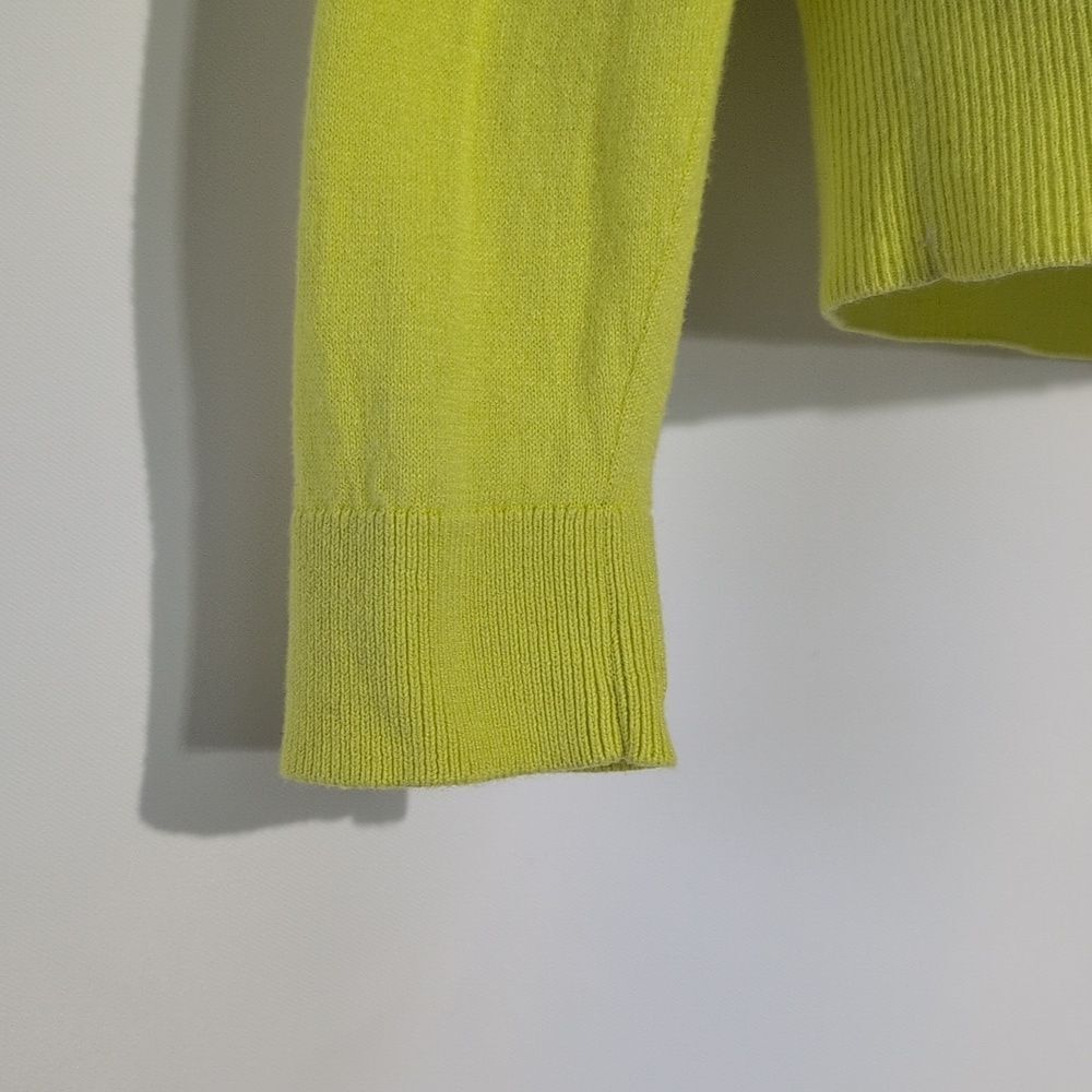 Banana Republic Neon Yellow Women's Cardigan - Picture 7 of 14